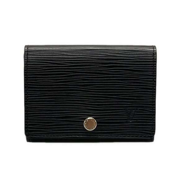 LOUIS VUITTON Enveloppe Carte de Visite Noir Epi - Picture 1 of 10
